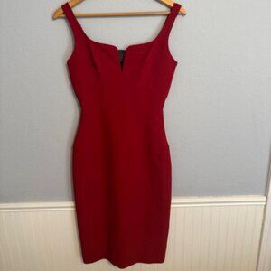 Black Halo Dress ! Size 4! Color Red